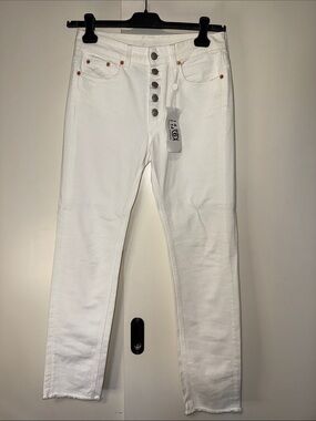 MM6 Maison Martin Margiela Women's White Jeans